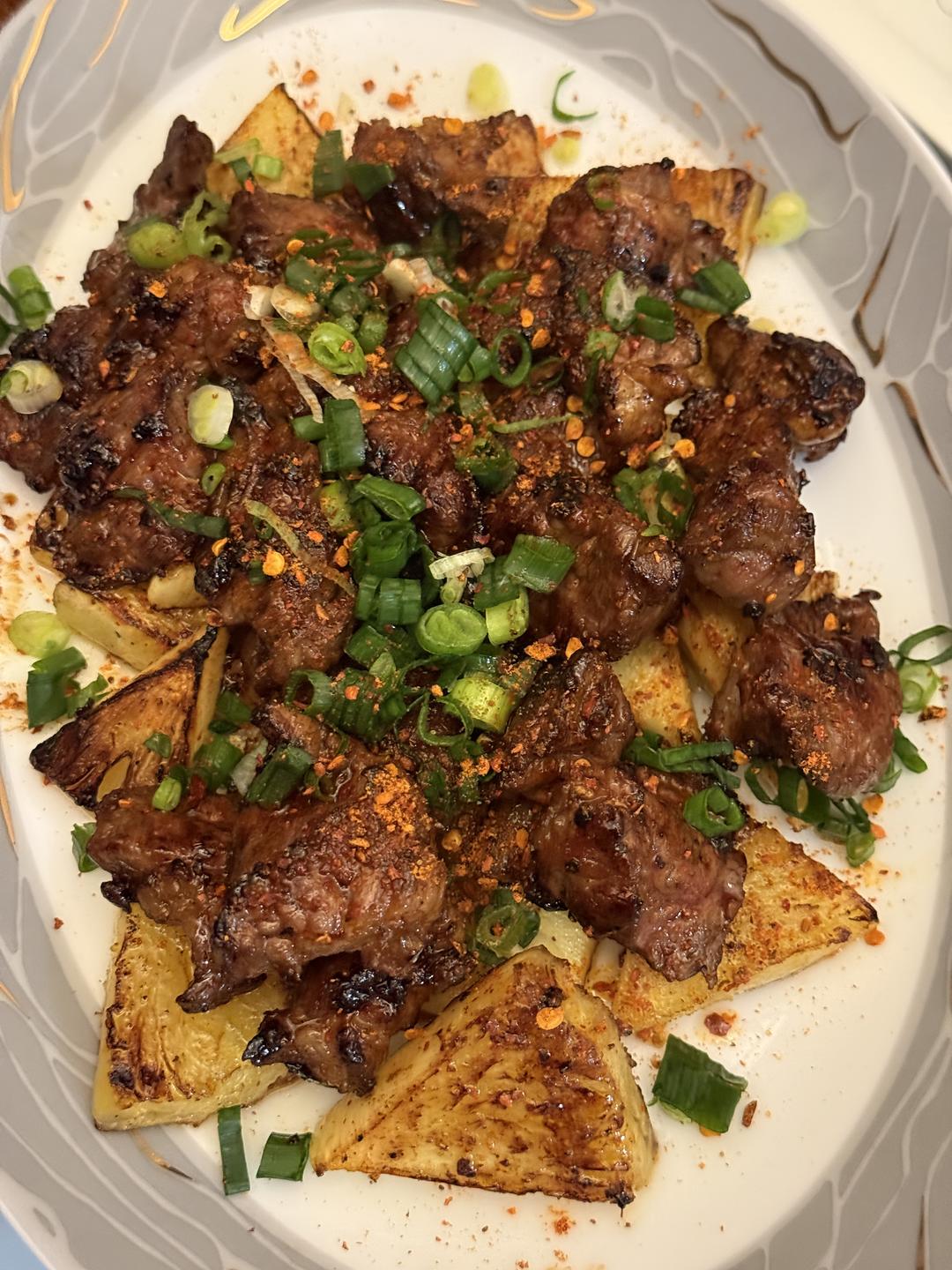 奇妙的搭配-香煎菠萝牛肋条