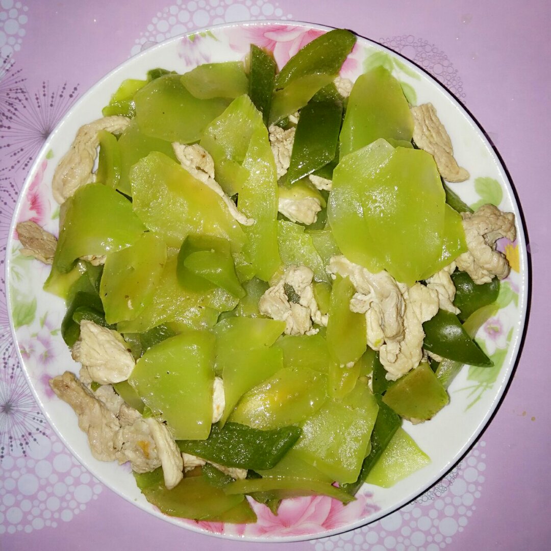 莴笋炒肉丝