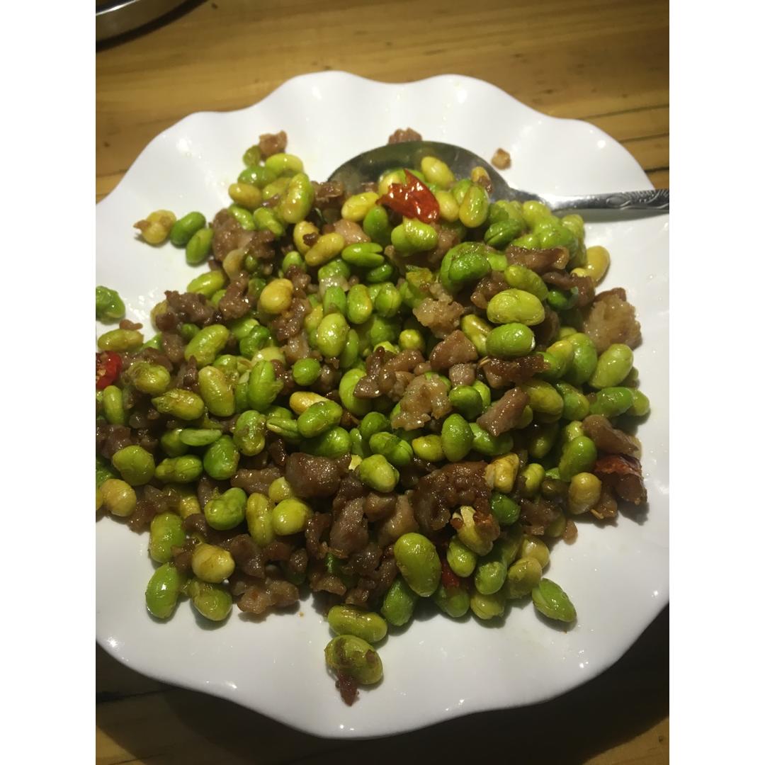下饭菜 肉末毛豆