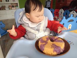 【成功率99.9%·胡萝卜紫薯宝宝发糕】（10M+）的做法 步骤12