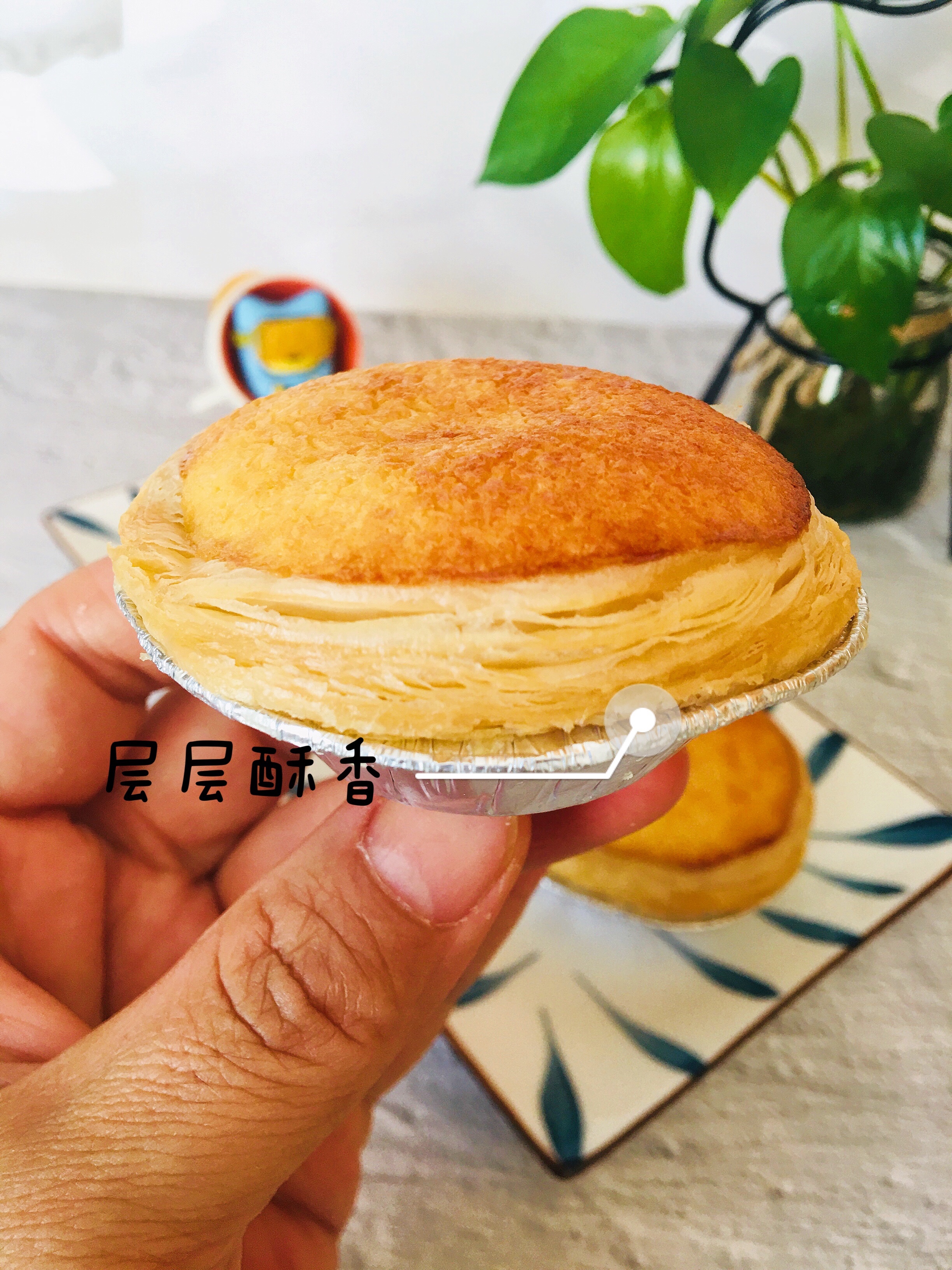 ㊙️解锁蛋挞新吃法｜爆好吃😋椰香蛋挞超简单的做法 步骤5