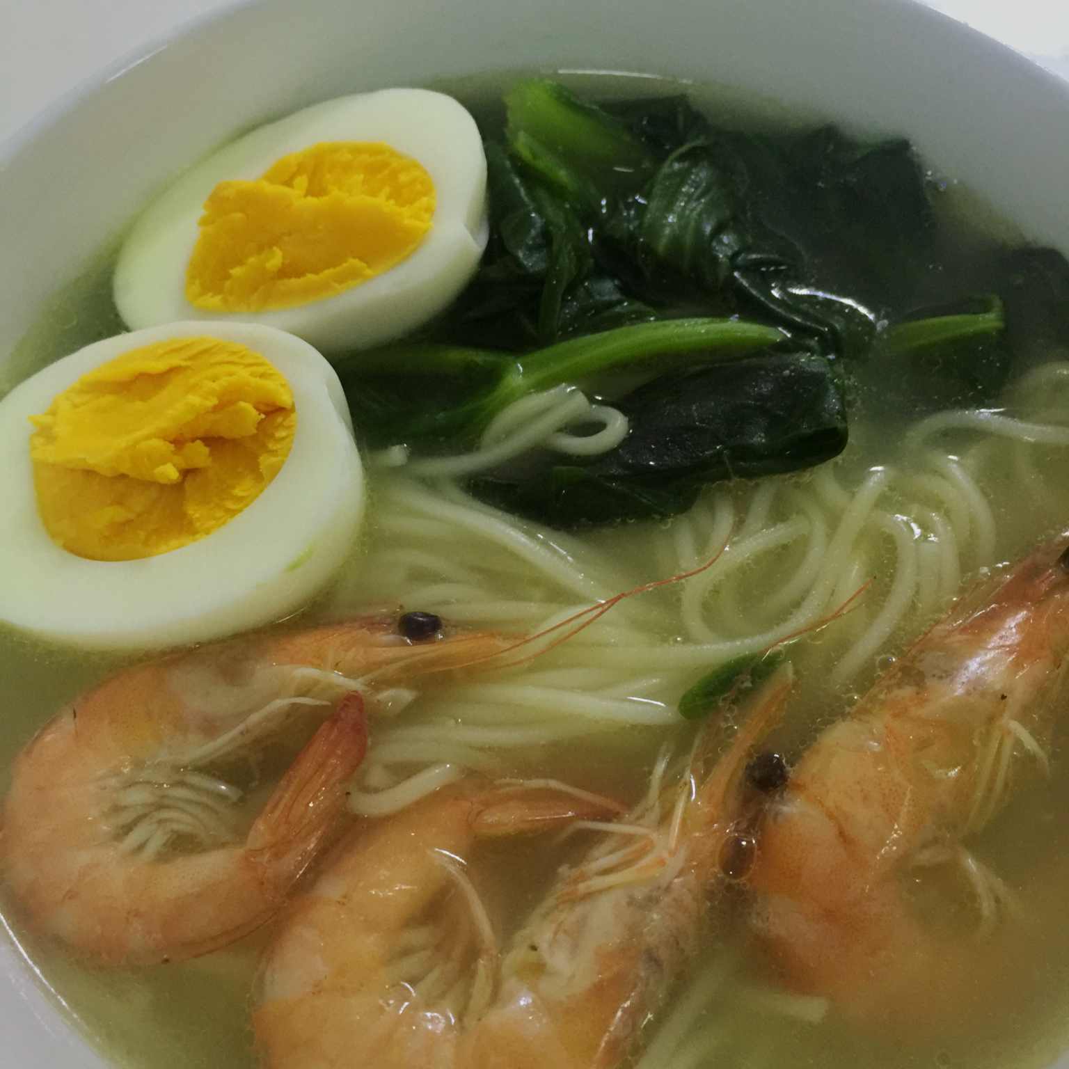 青菜鸡蛋面