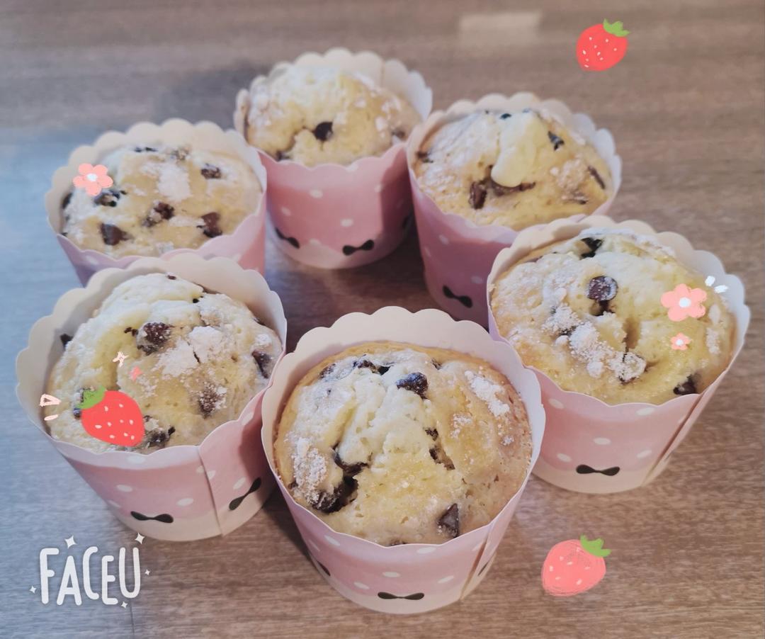 巨简单❗️超快速❗️巧克力玛芬蛋糕❗️好吃哭了