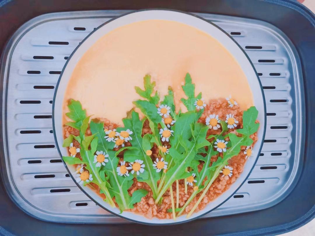 创意摆盘蒸水蛋的做法