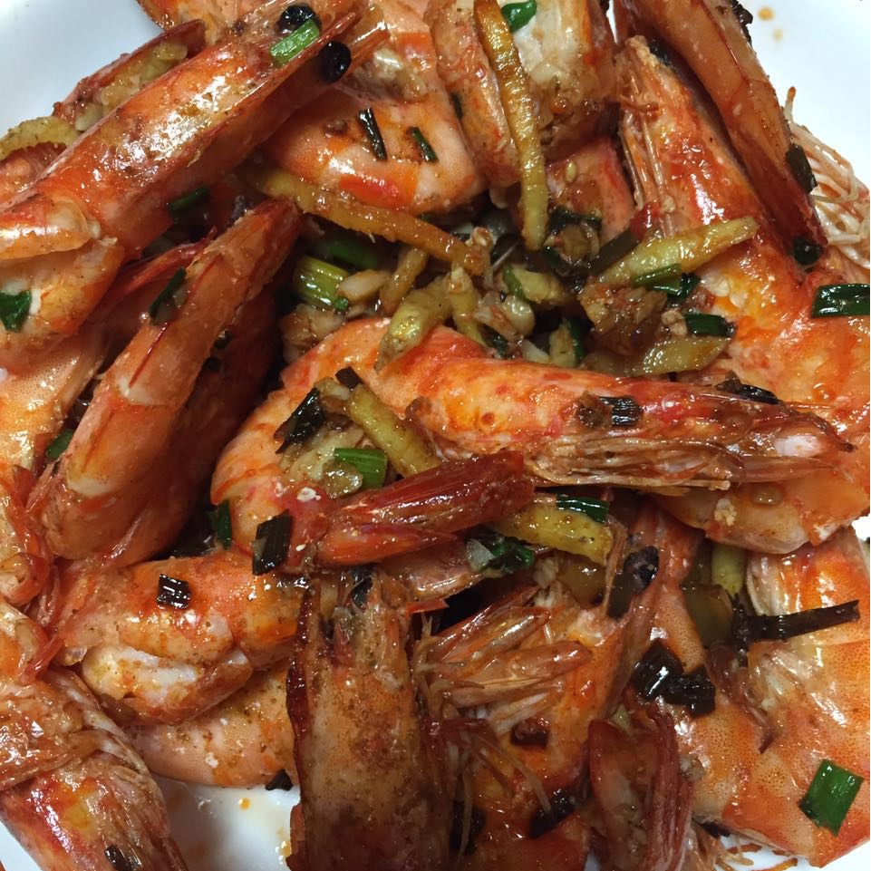 蒜香铁板虾
