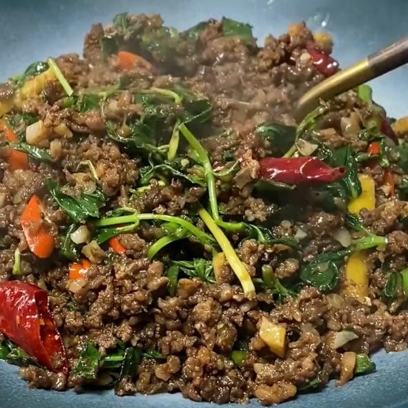 佐料炒牛肉的做法