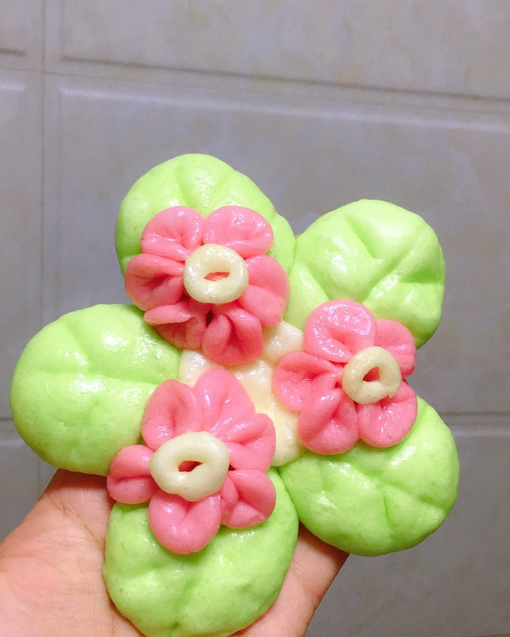 简单花样馒头（五）——海棠花