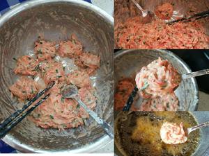 胡萝卜香菜丸子的做法 步骤8
