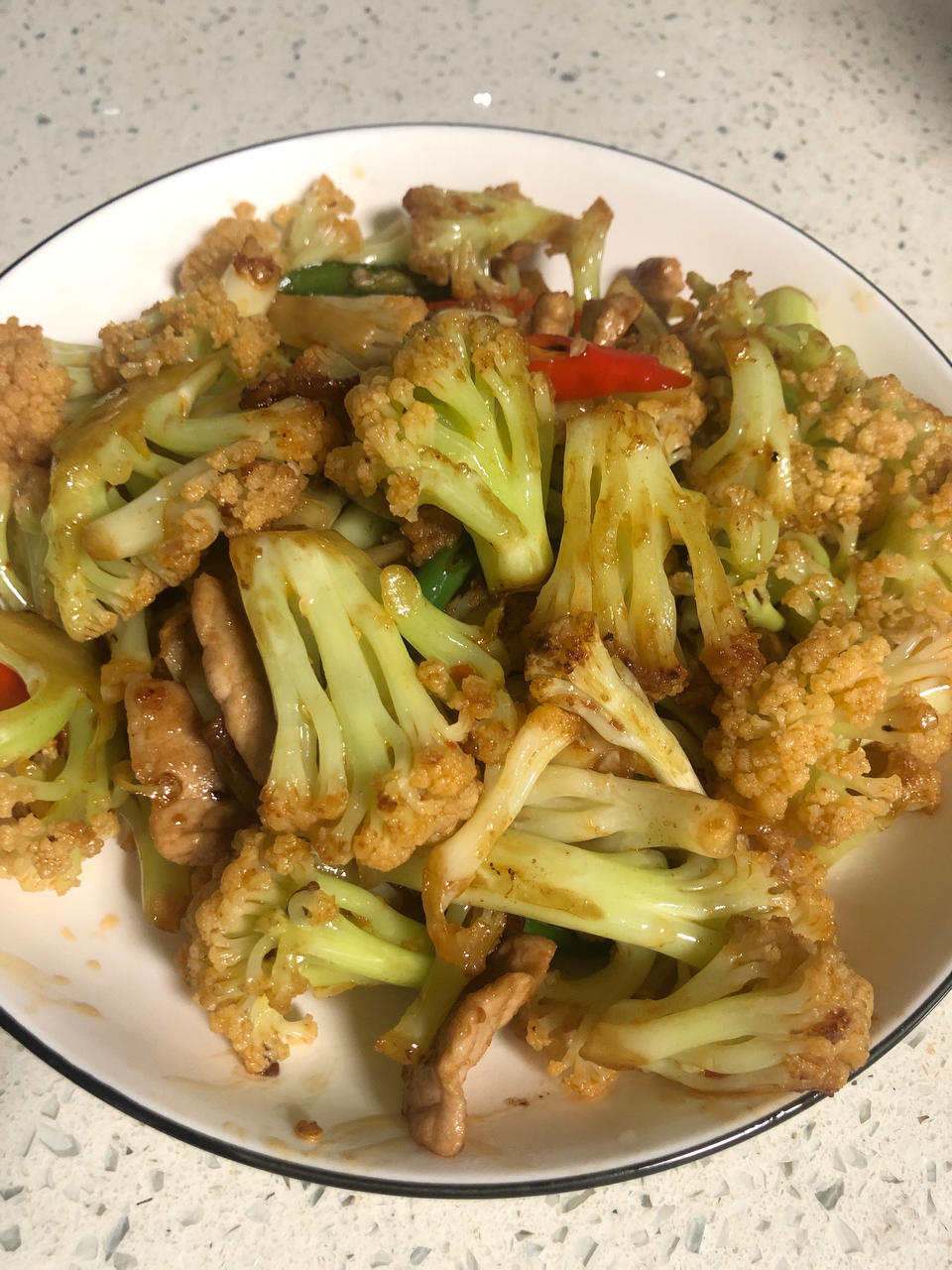 每次下馆子必点的脆脆的干锅花菜🙋