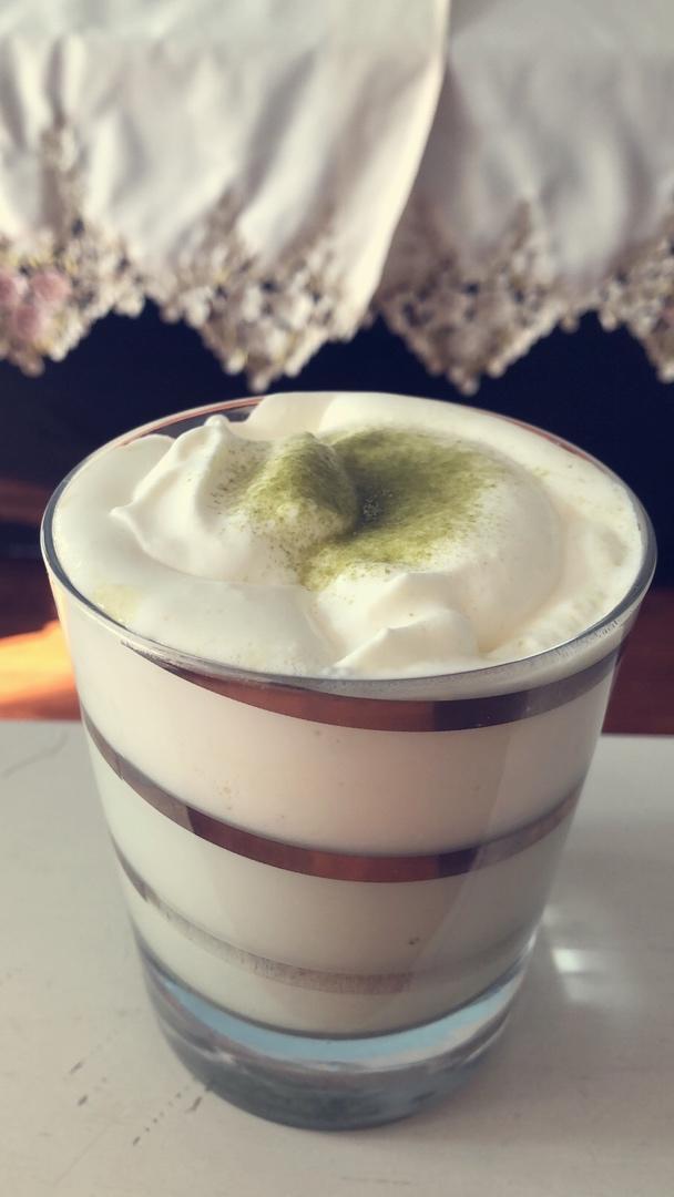 简易星爸爸抹茶拿铁