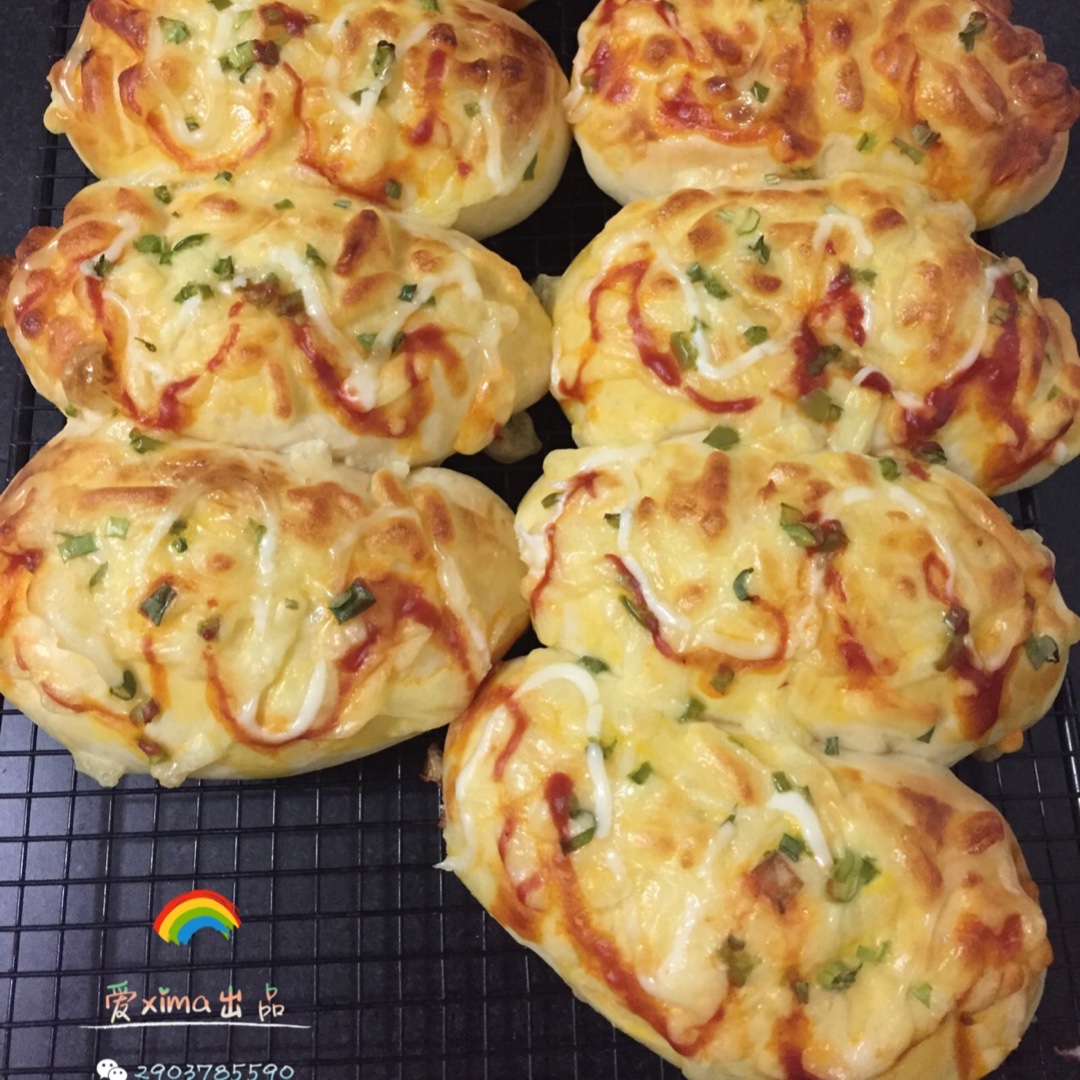 肉松葱香芝士面包