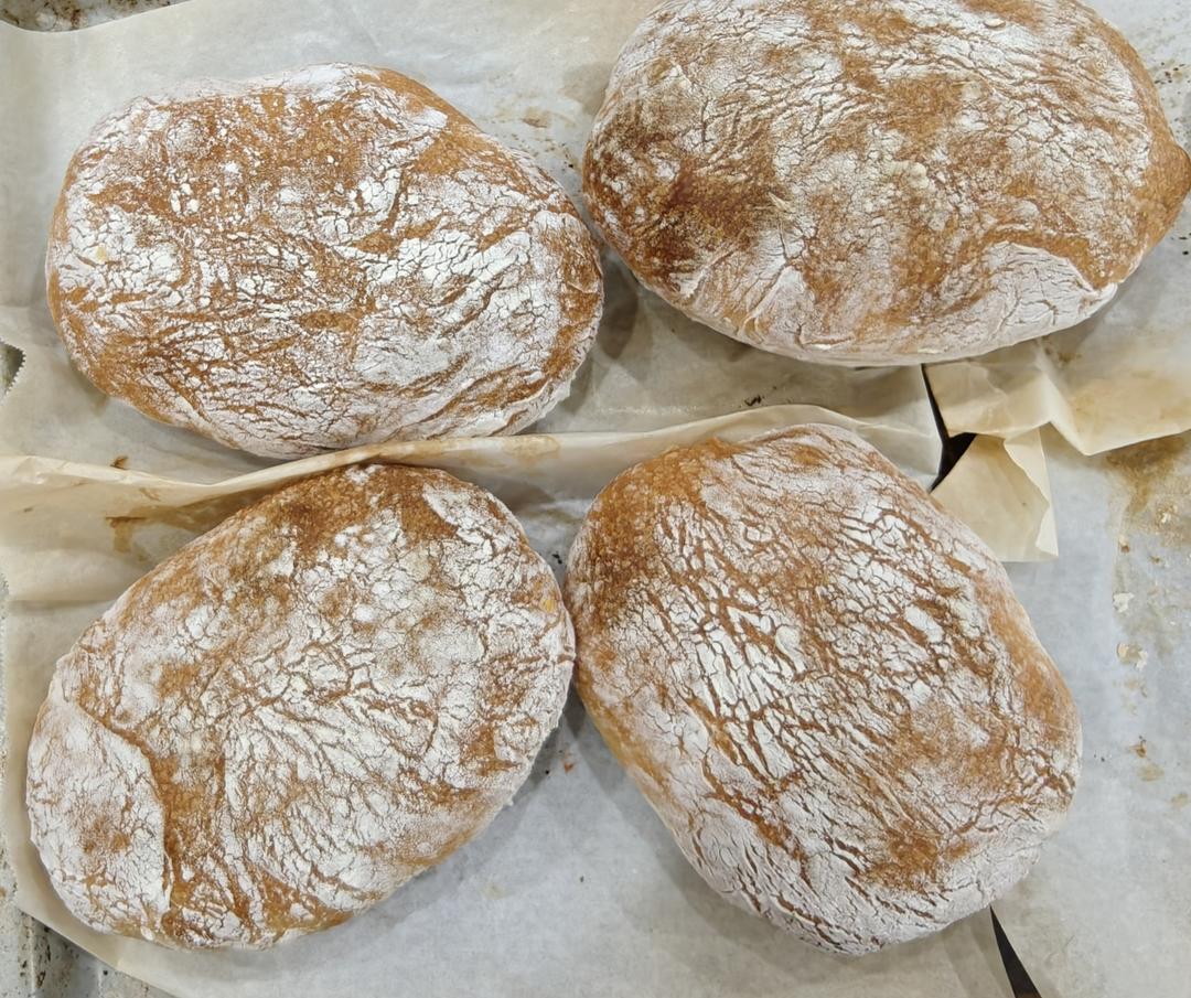 【ciabatta】家庭版恰巴塔，软乎乎的拖鞋面包