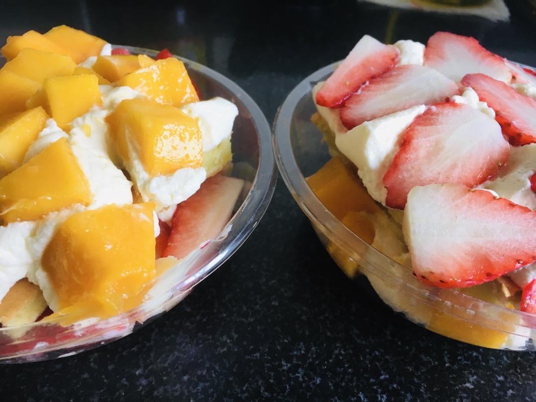 简单快手的便当饭盒水果盒子蛋糕