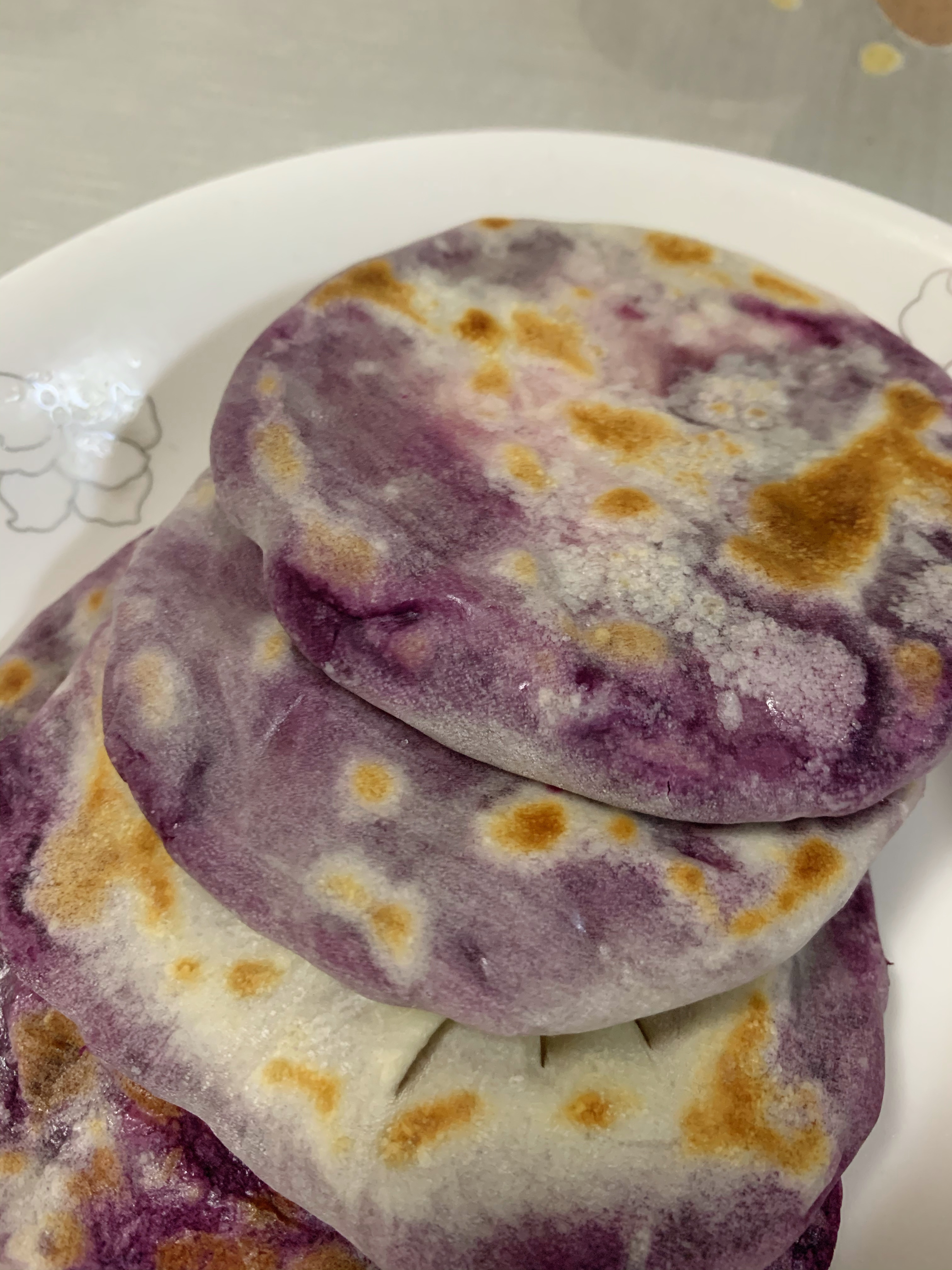 无糖无油超简单的紫薯饼的做法