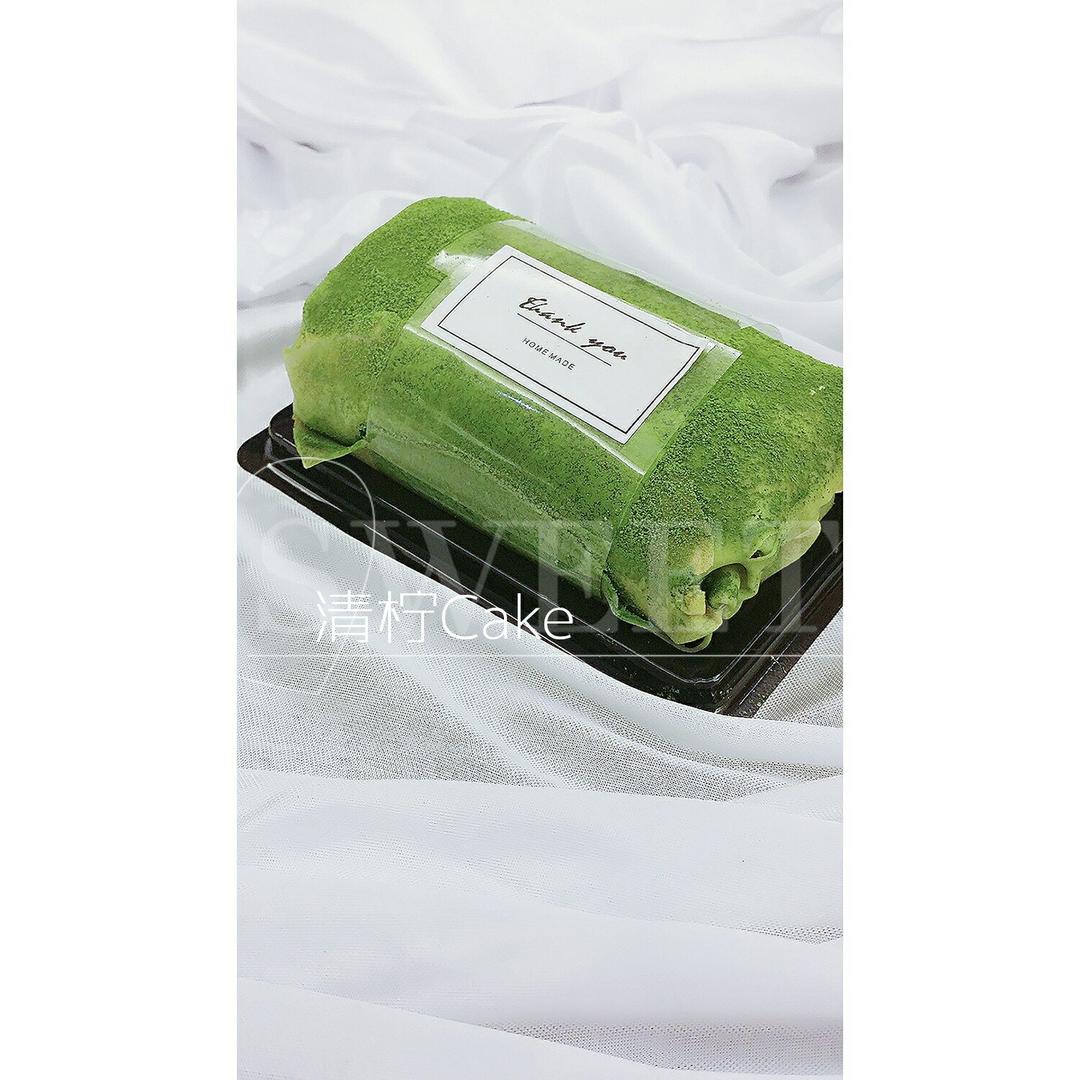 抹茶千层毛巾卷