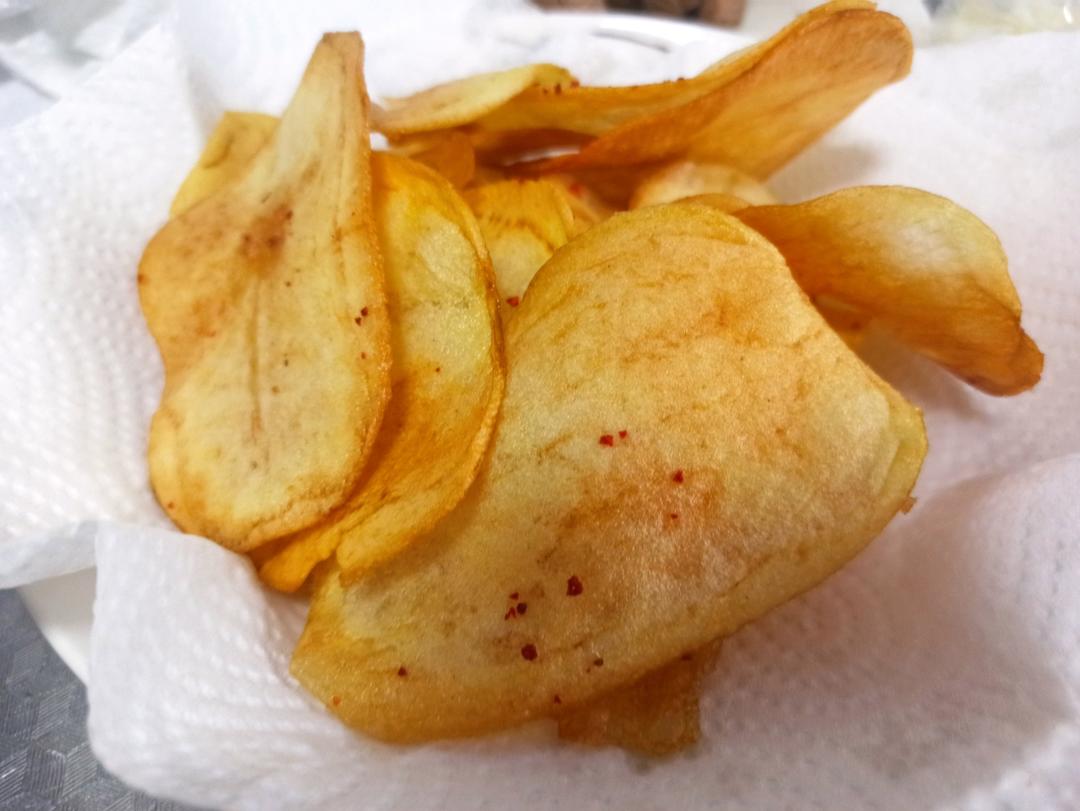 自制炸薯片，学会以后再也没买过薯片
