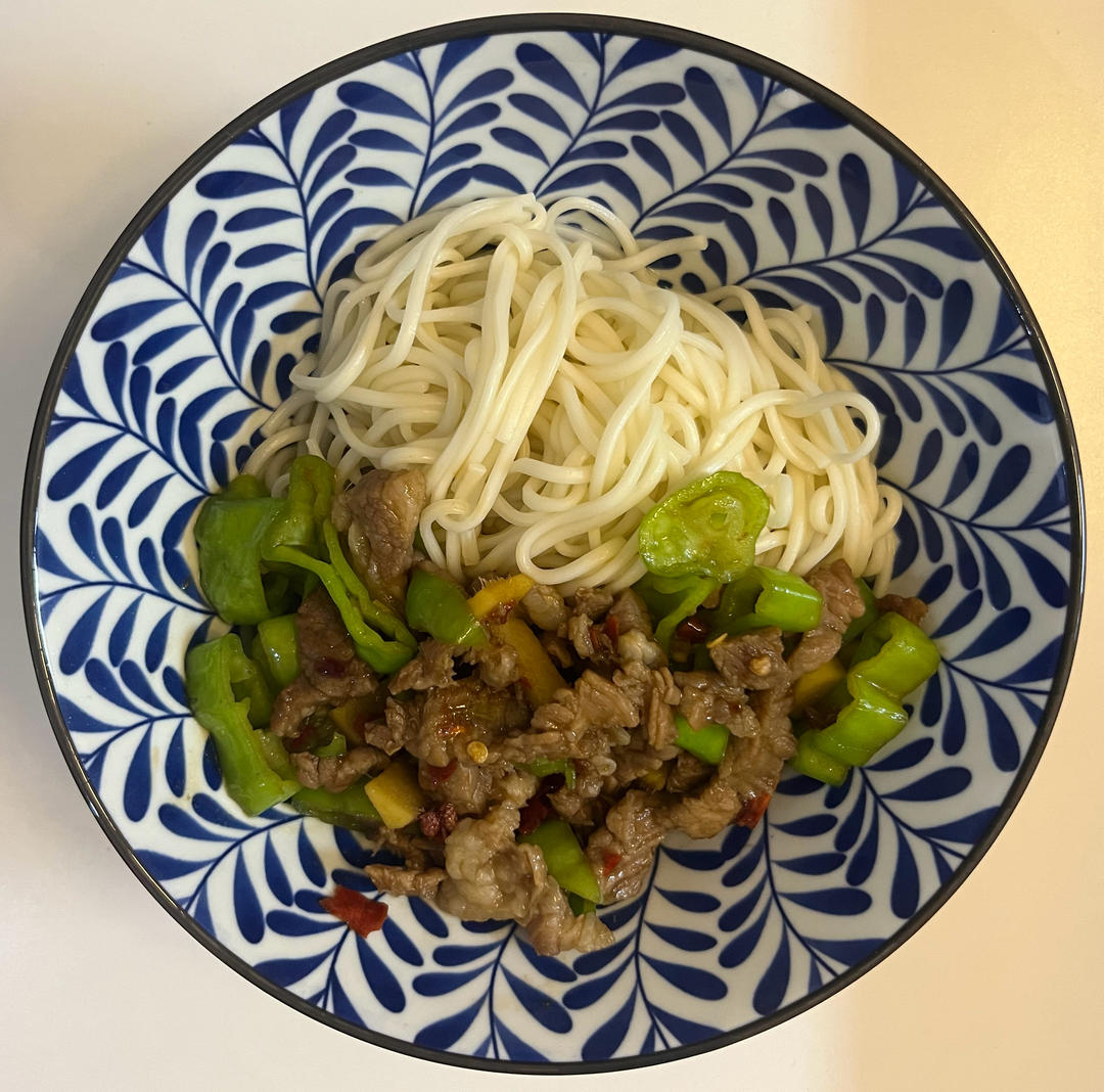 青椒炒肉盖码粉/面