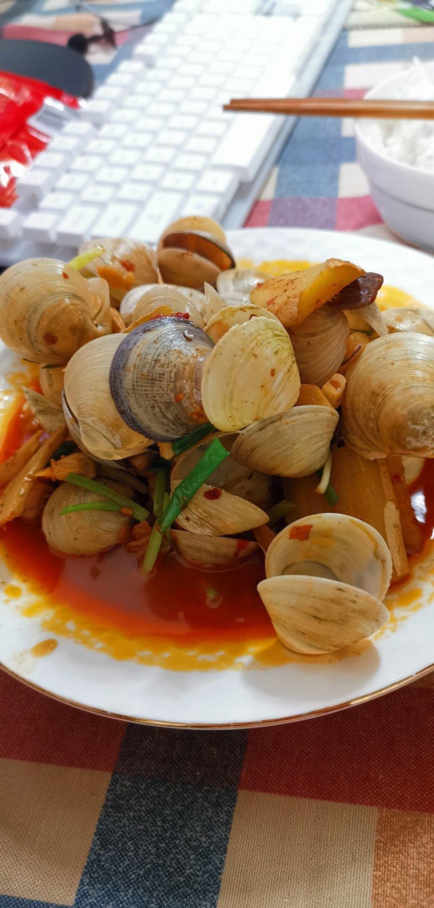 家常蒜蓉花甲（蛤蜊）蒜蓉花蛤饭店口感