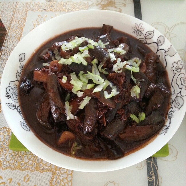 红烧肉末茄子