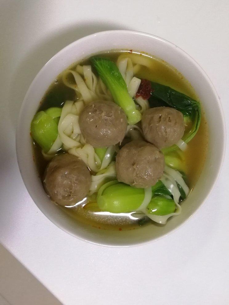 一碗朴素的牛肉丸面