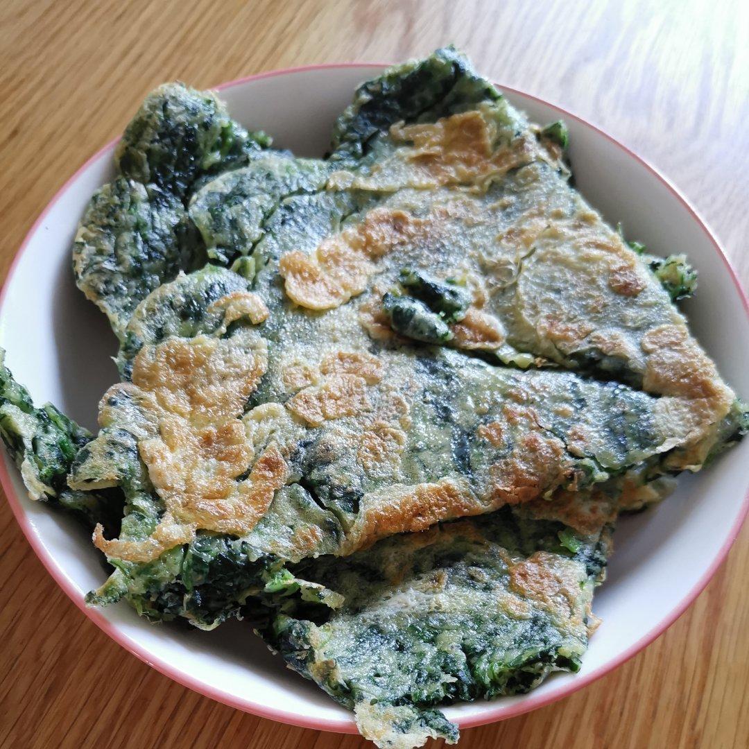 菠菜鸡蛋饼