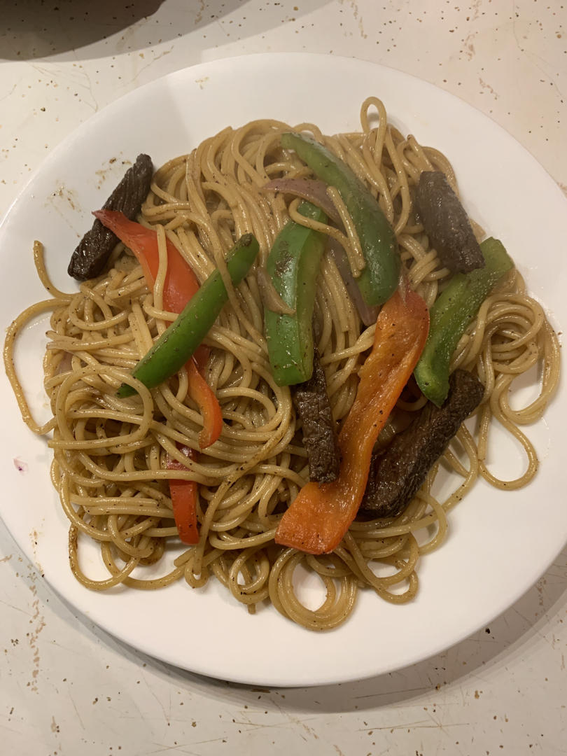 比餐厅好吃的黑椒牛柳意面🍝零失败简单教程