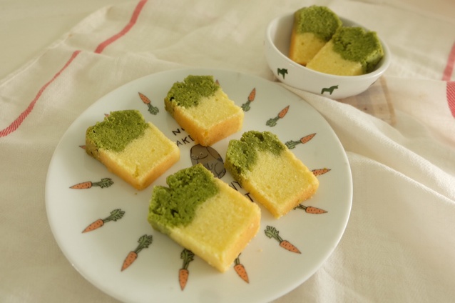 迷你抹茶大理石乳酪磅蛋糕