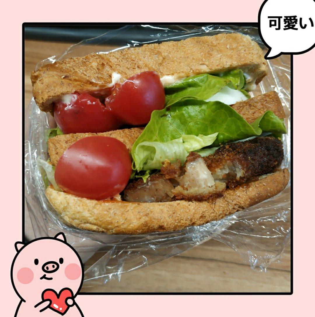 #轻断食#火腿三明治（278大卡）