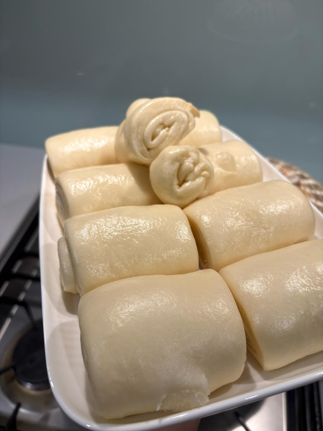 奶香云感牛奶刀切馒头「私房配方」