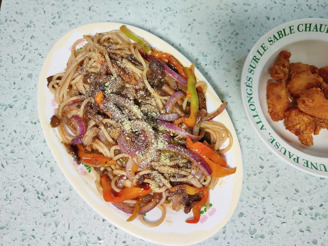 味道不输西餐厅的黑椒牛柳意面