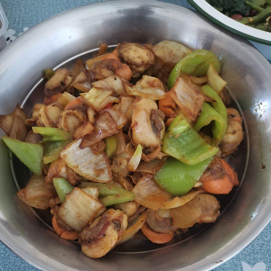 家常小炒扇贝肉