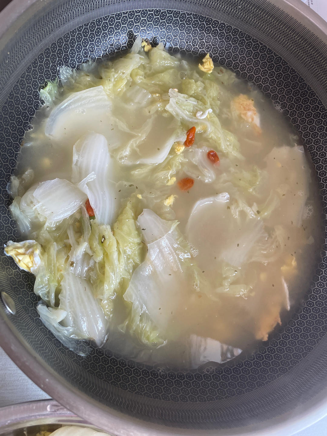 看着平平无奇却很鲜美的白菜鸡蛋汤