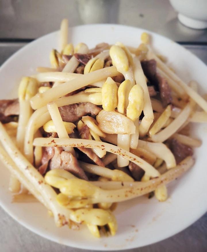 抗癌花生芽小炒肉