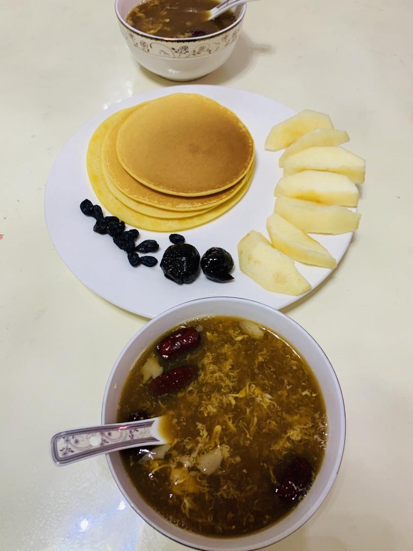 鸡蛋玉米饼（附松饼煎圆的方法）