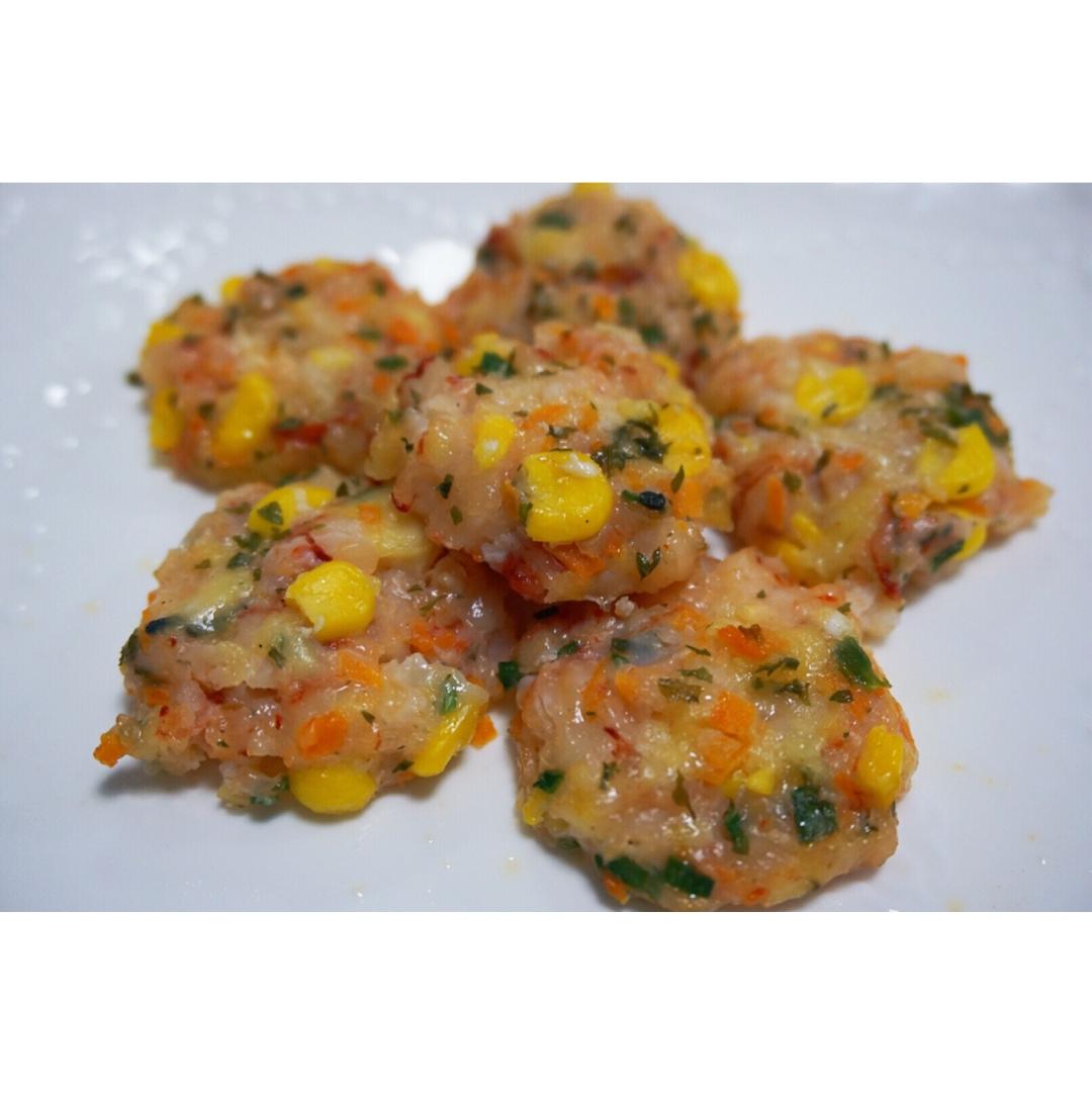 胡萝卜鲜虾饼