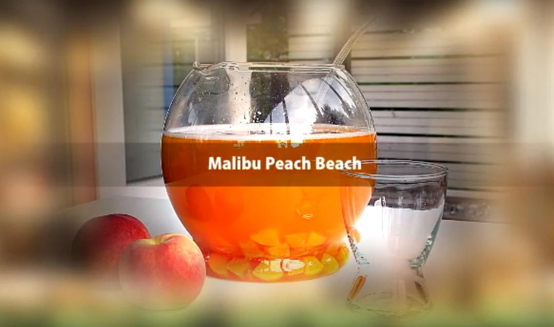 欧式经典饮品之鸡尾酒系列-马利宝蜜桃海滩Malibu Peach Beach