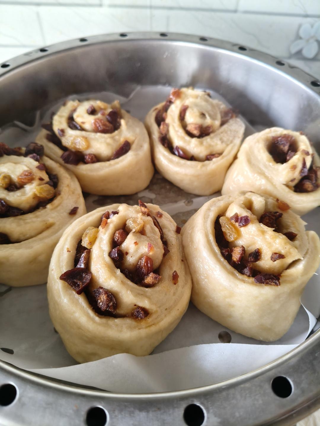 红糖红枣馒头卷