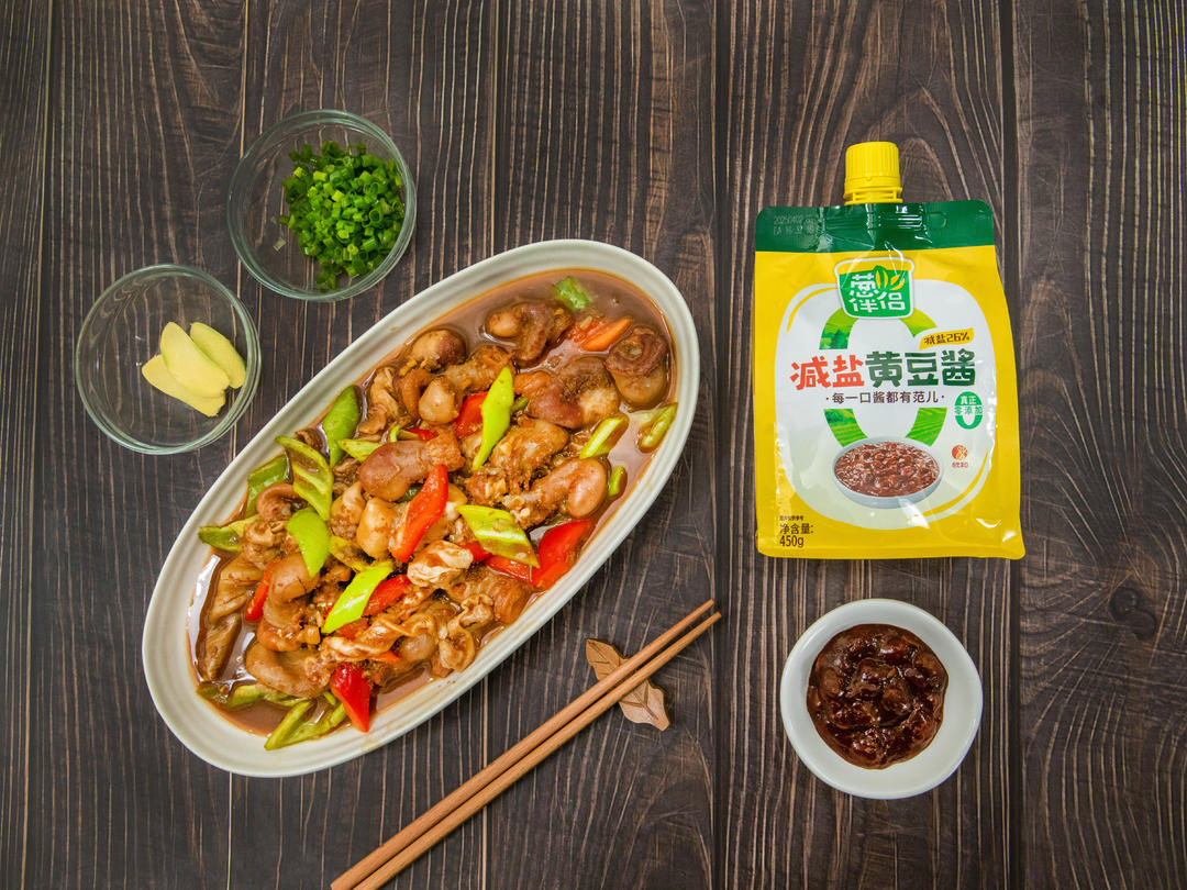 黄豆酱烧鱼杂