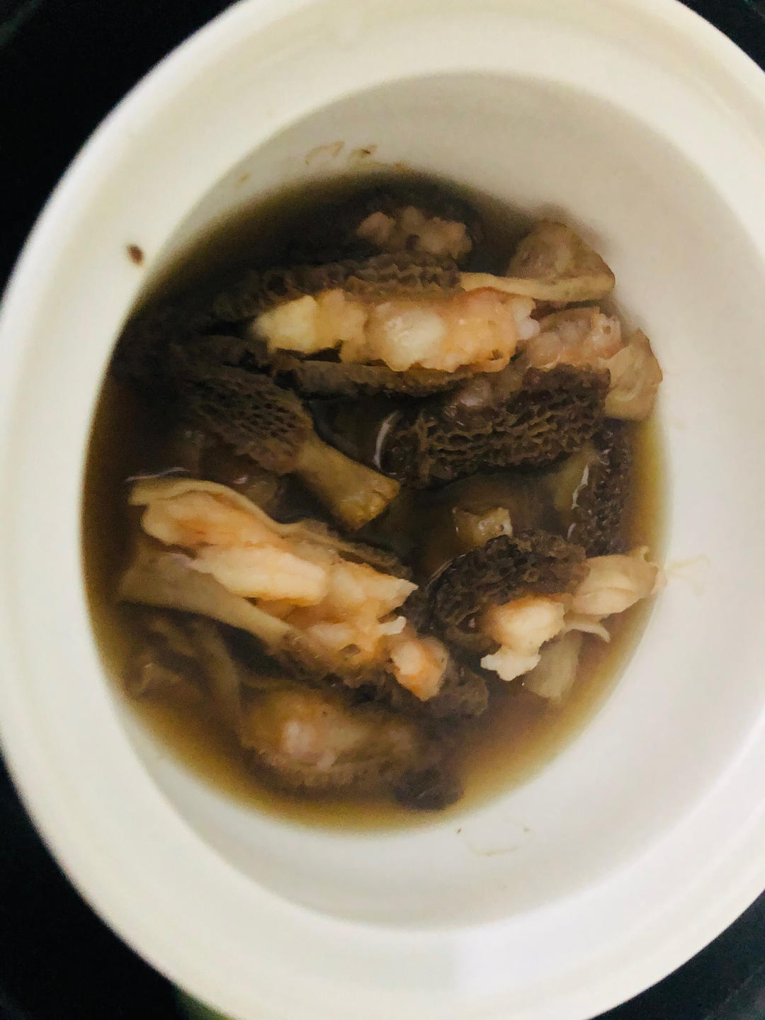好吃到喊妈的美味，羊肚菌酿虾