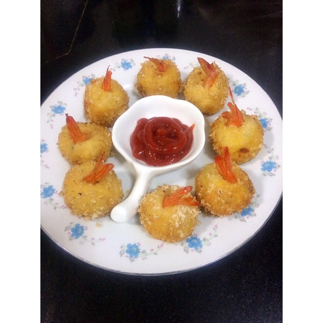 土豆芝士虾球
（媲美必胜客）