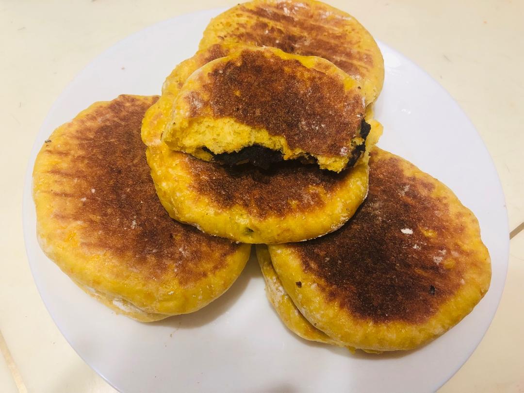 堂妈小厨——发面南瓜饼