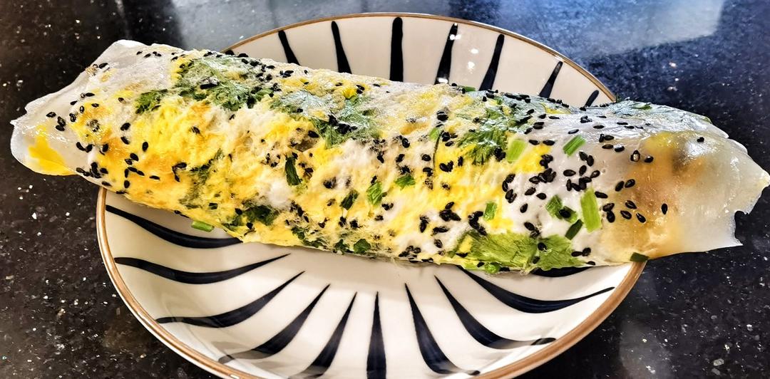 秒杀早餐摊不破皮大煎饼，步骤超详细