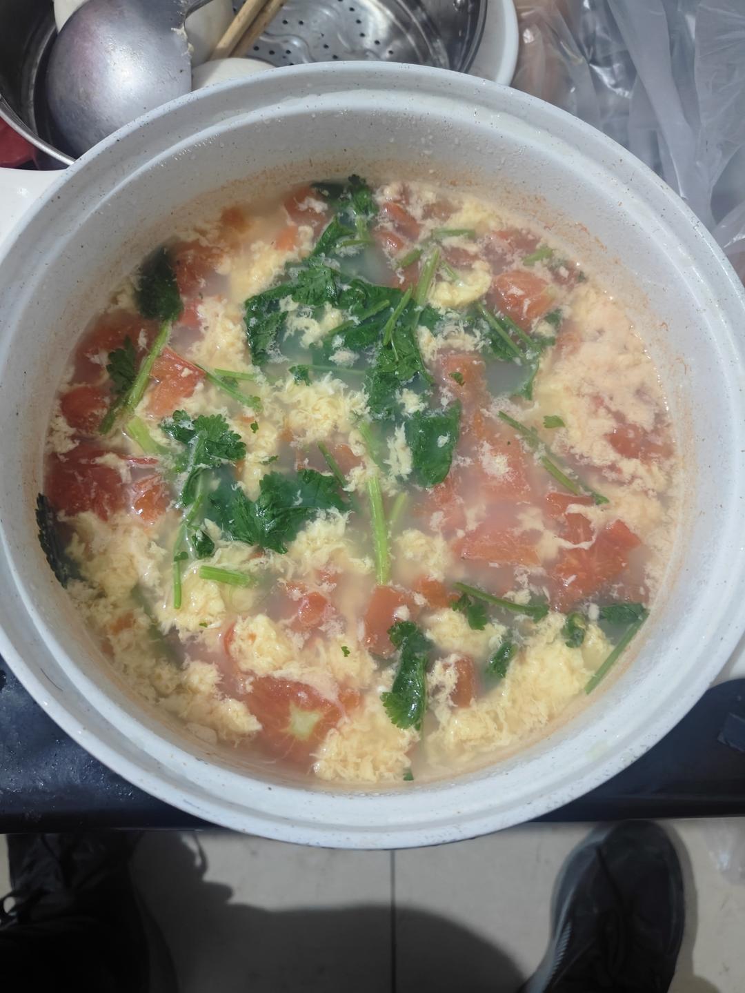 健康无油鸡蛋汤