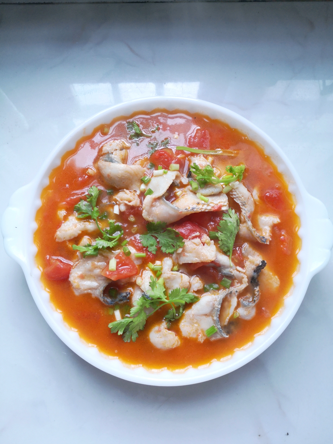 番茄黑鱼片汤