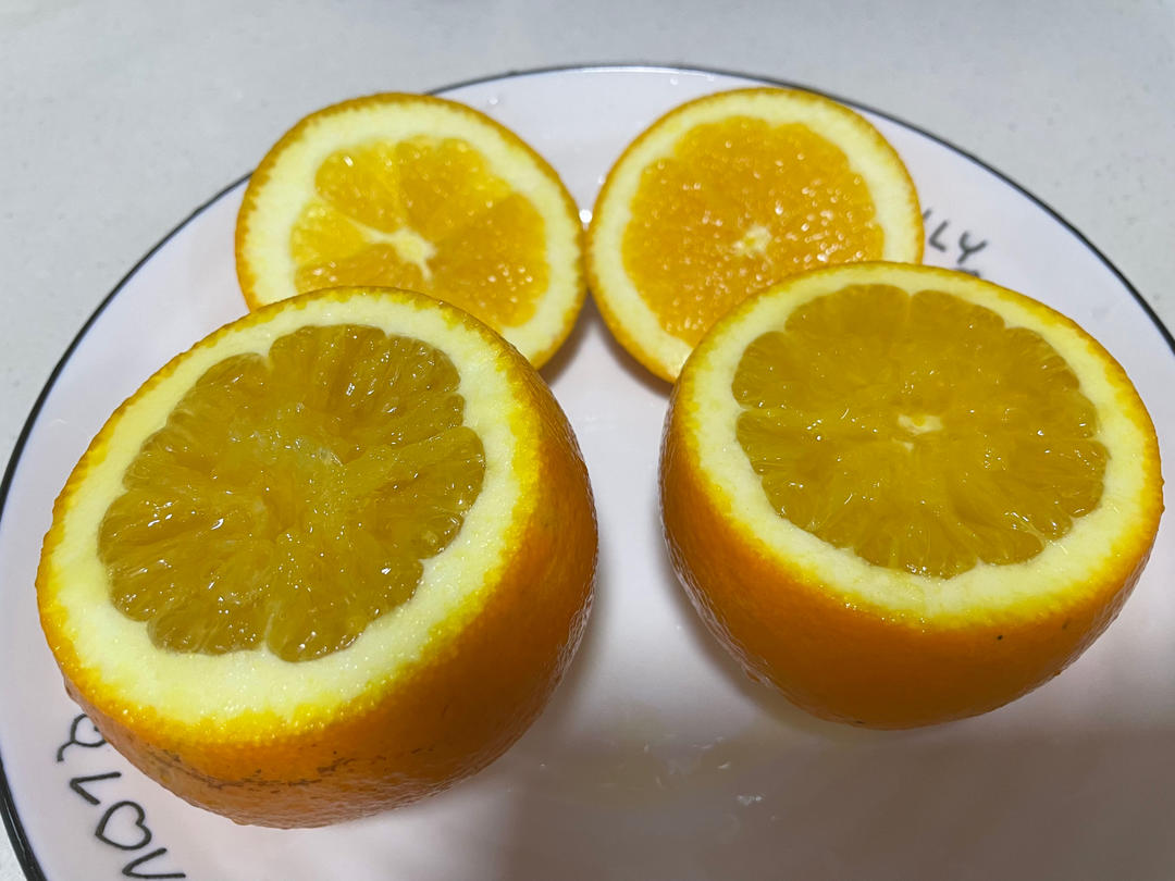 盐蒸橙子，治疗咳嗽，（详细步骤图）