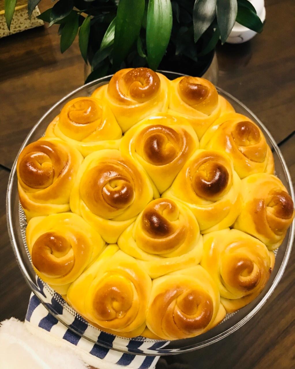 玫瑰花面包