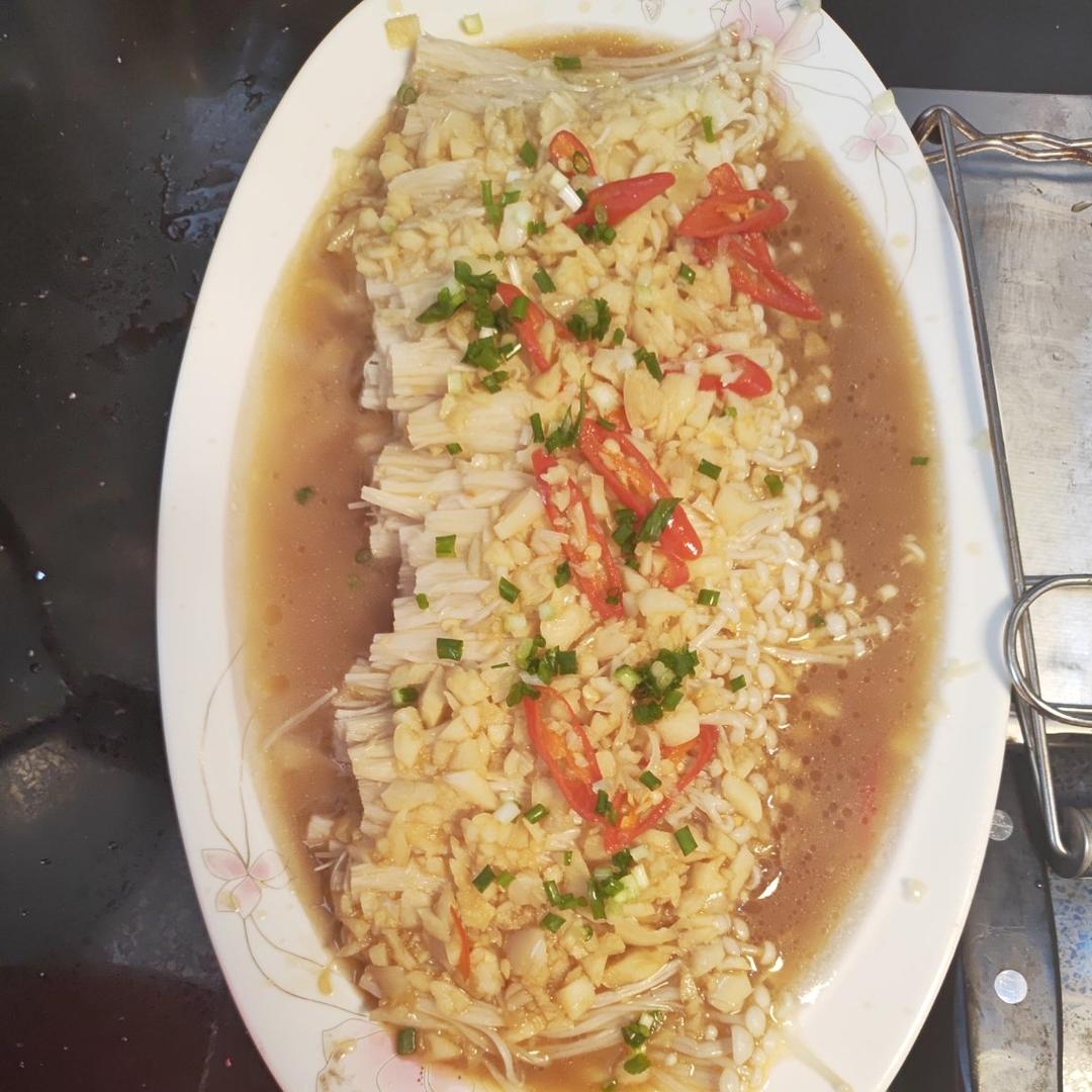 蒜蓉蒸金针菇