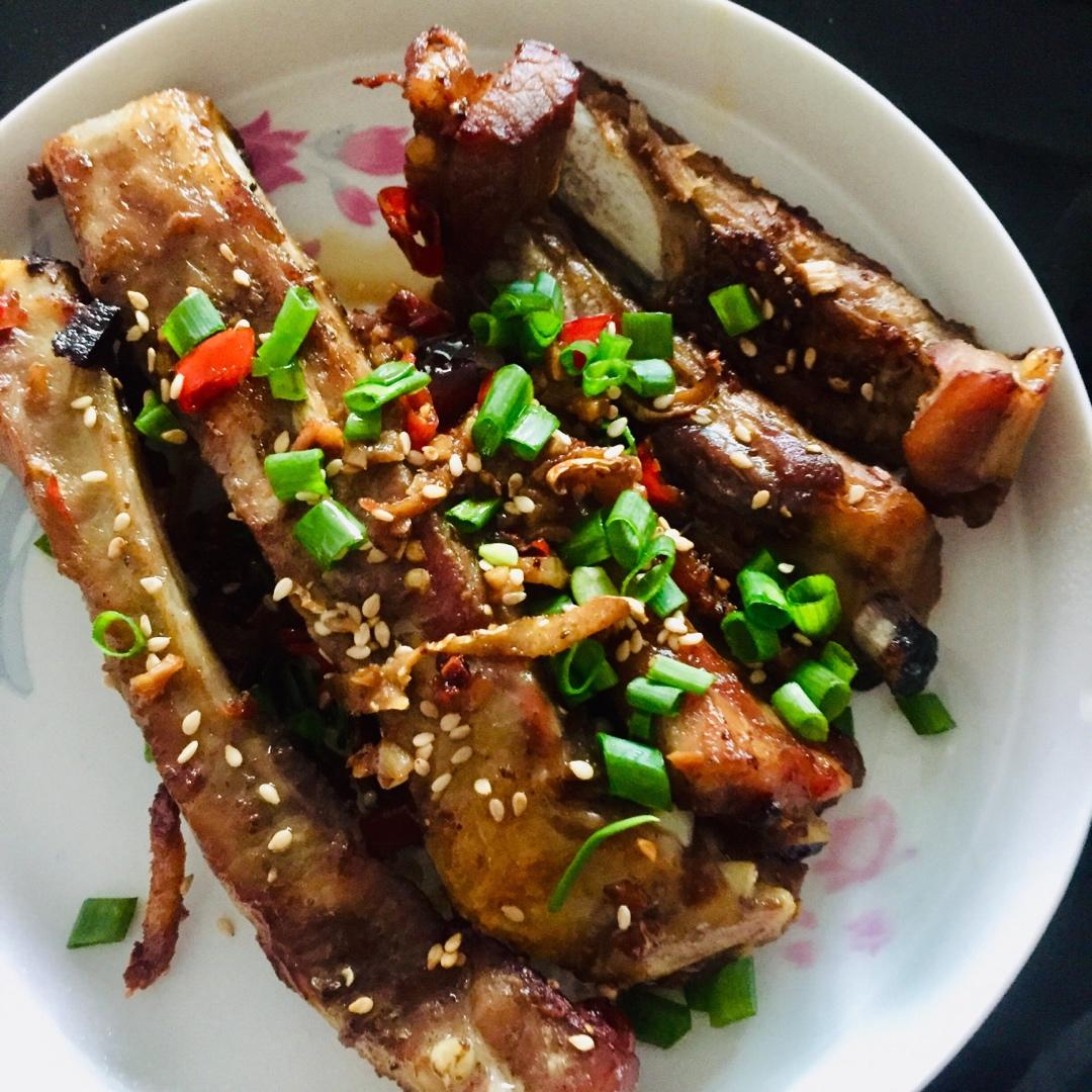 蒜香吮指烤肋排 | 外焦里嫩，骨肉分离（北鼎烤箱版）