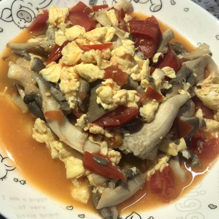 茄汁海鲜菇滑蛋