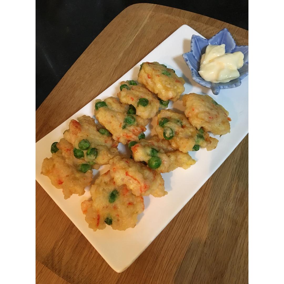 豌豆虾饼